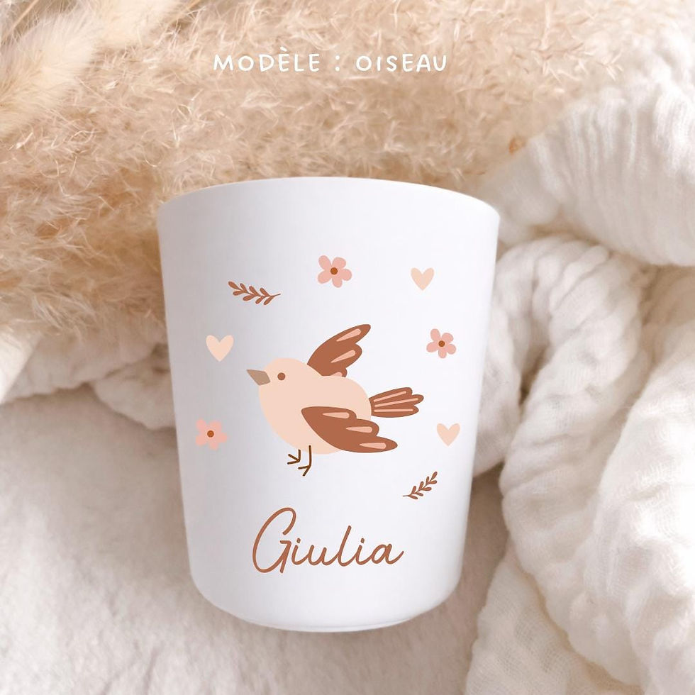 Miniature : Gobelet enfant personnalisé/verre prénom maternelle/ gobelet maternelle