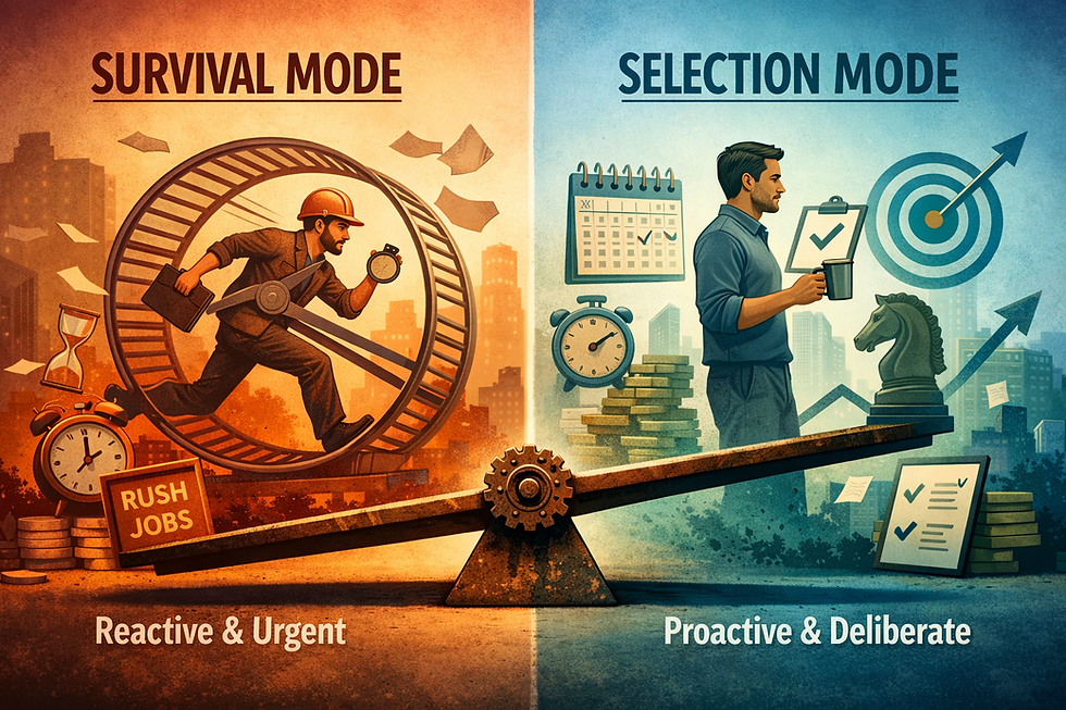 Survival vs Selection Mode: Why Being Busy Can Still Be the Problem