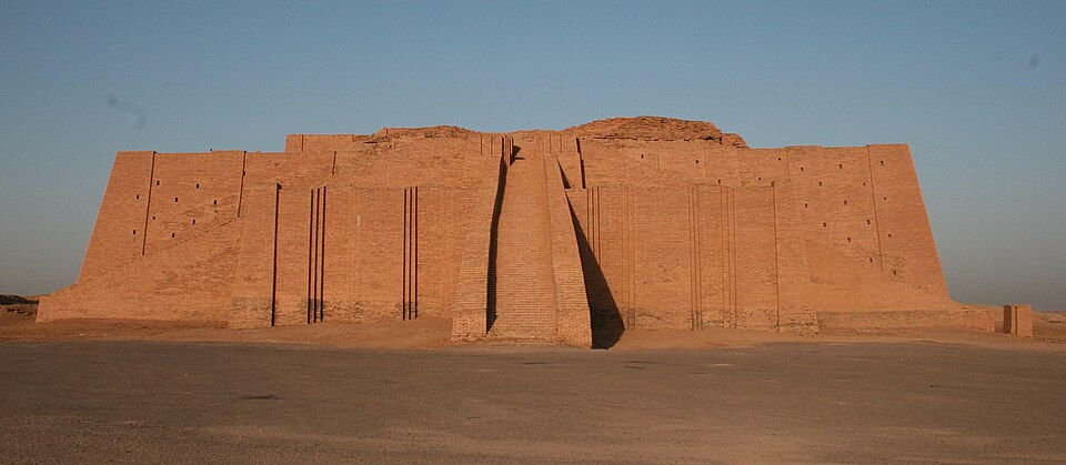Ziggurat of Ur ancient Sumerian temple Iraq Mesopotamia ancient civilization monumental architecture