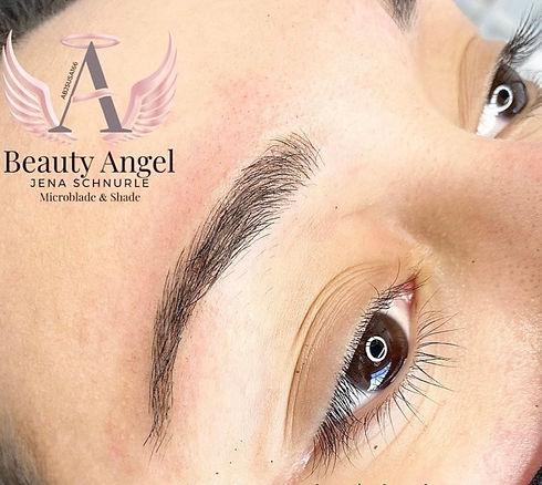 Peoria microblading after photo showing natural, fuller permanent makeup brows by expert esthetician