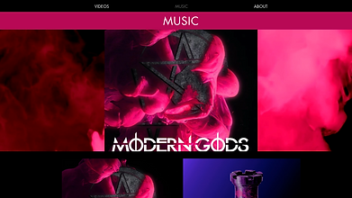 Modern Gods Website Landing Page