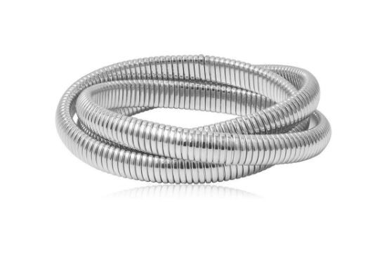 Thumbnail: SKS Infinite Triple Trouble Gold Tone Bracelet