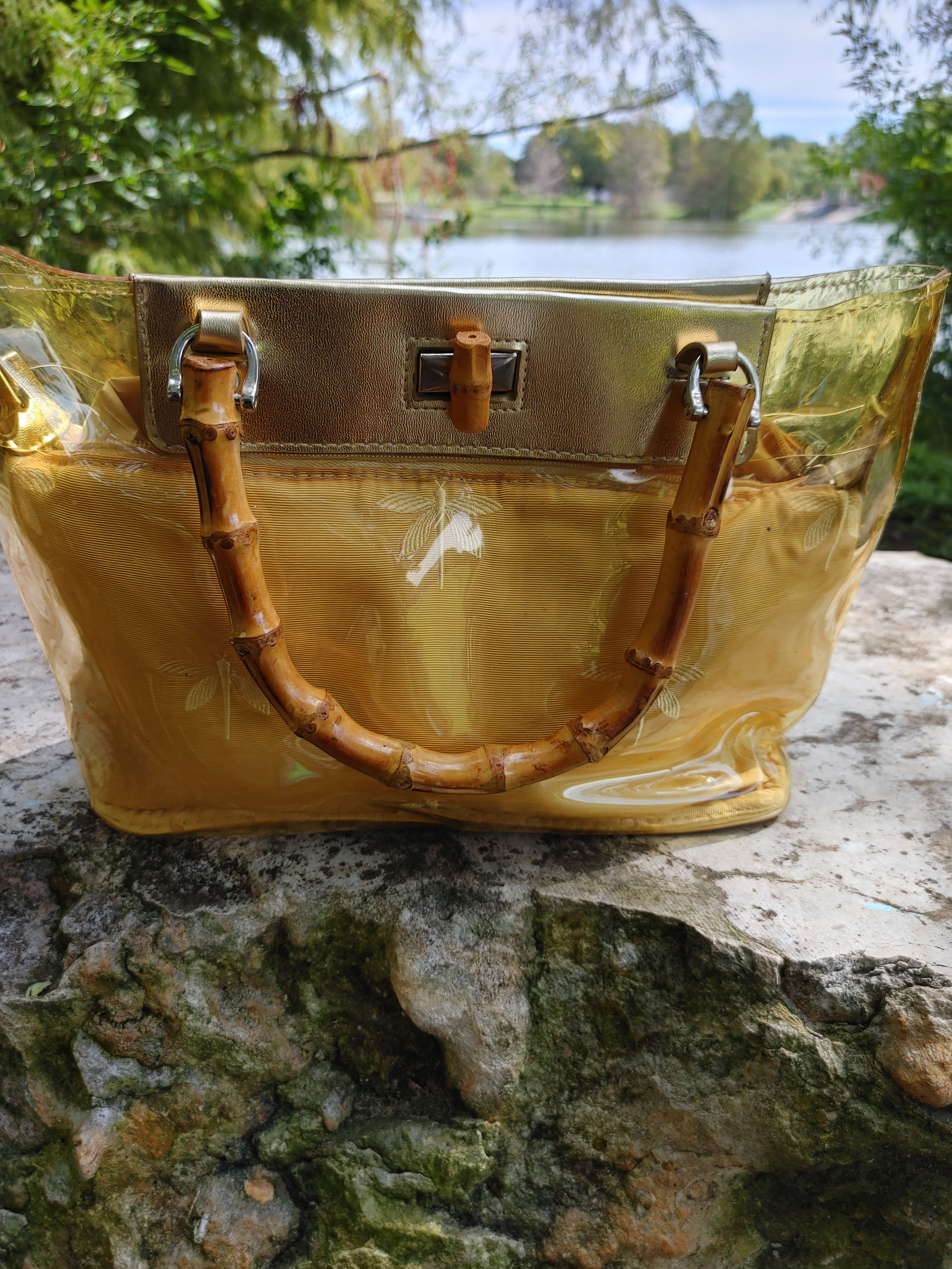 Lemon Yellow Glaze Handbag