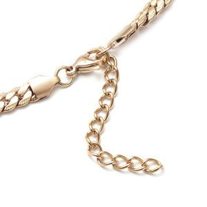 Thumbnail: Curb Chain Necklace  in ION Plated RG Stainless Steel