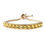 Thumbnail: CZ Diamond Half Tennis Bolo Bracelet in Gold tone