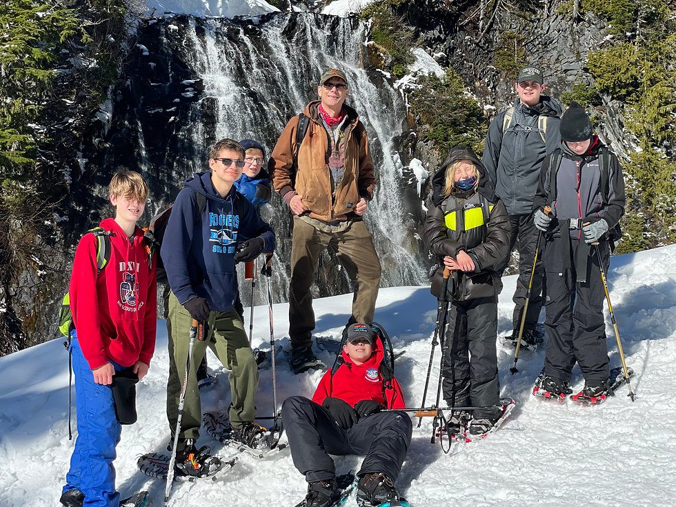 Mt Rainier Snowshoeing Jan 21