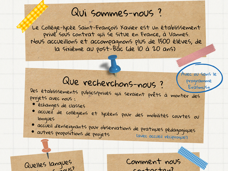 Recherche de partenaires européens