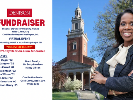 Big Red Alum Fundraiser for Yaida O. Ford, Esq., Candidate for Mayor of DC