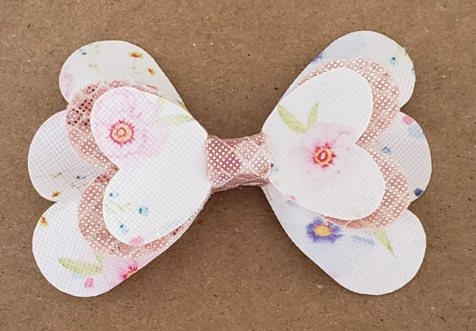 Heart Pinch Hair Bow
