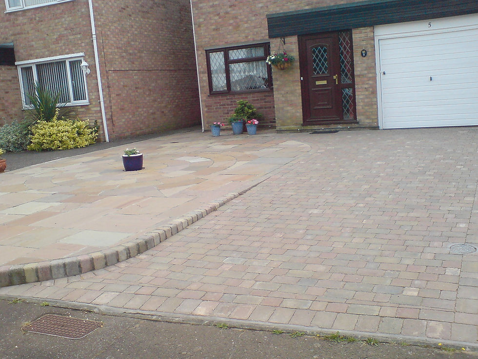 Block Paving and Tegula Driveway