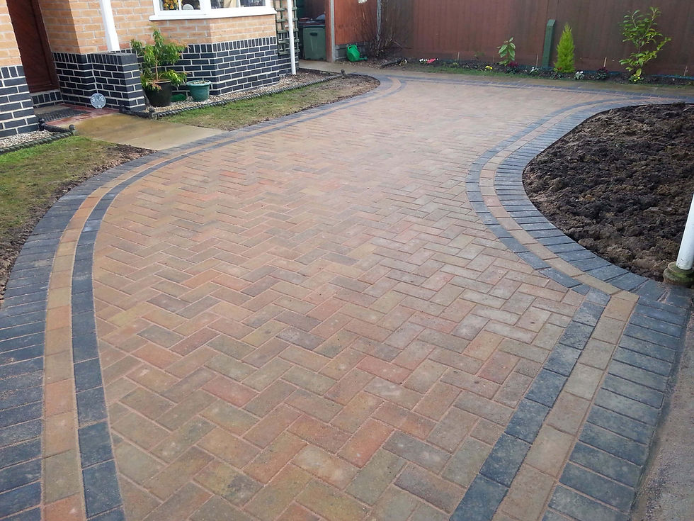 Block Paving and Tegula Driveway