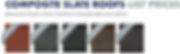 Equinox Roof tile colours