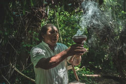 Shaman Cleansing with Copal