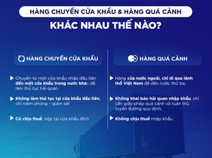 Hàng chuyển cửa khẩu và hàng quá cảnh: Khác nhau thế nào?