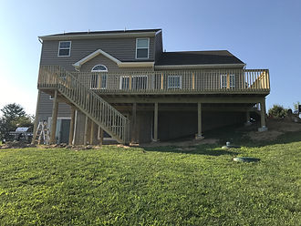 New exterior deck build
