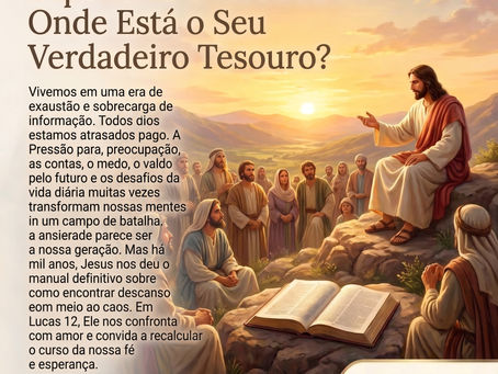 Vencendo a Ansiedade: Onde Está o Seu Verdadeiro Tesouro?