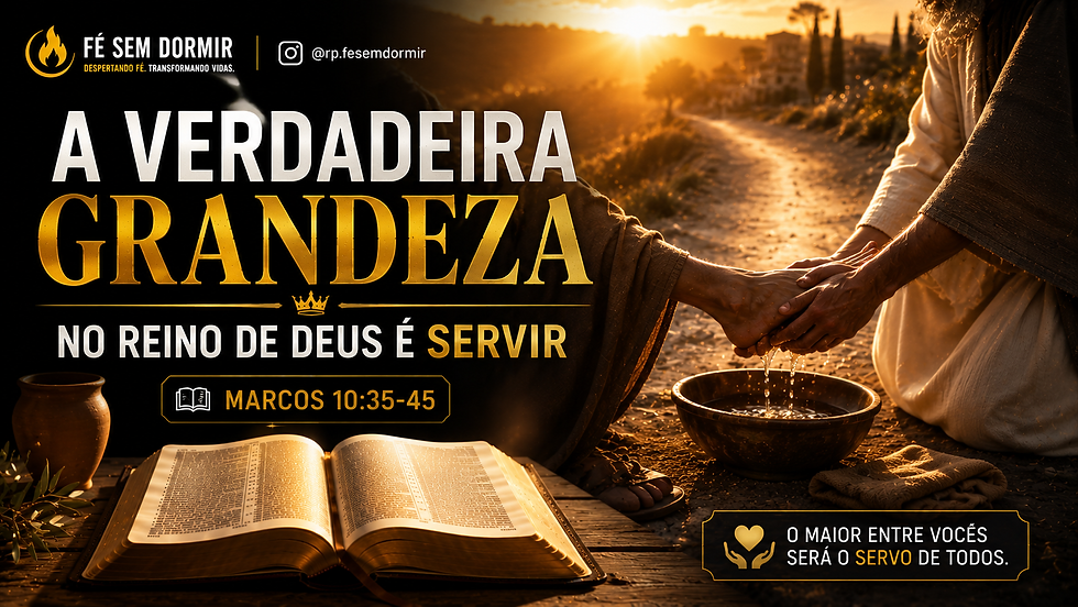 Marcos 10:35-45: A Verdadeira Grandeza no Reino de Deus Está em Servir