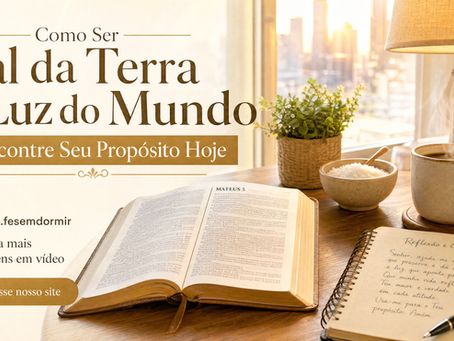 Como Ser Sal da Terra e Luz do Mundo: Encontre Seu Propósito Hoje