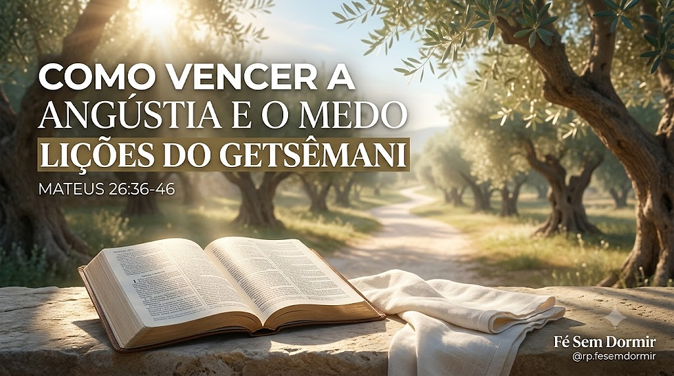 Como Vencer a Angústia e o Medo: Lições do Getsêmani