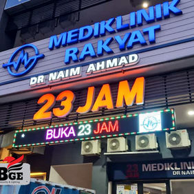 Completed outdoor LED display installation by BGE LED Lighting in Northern Malaysia