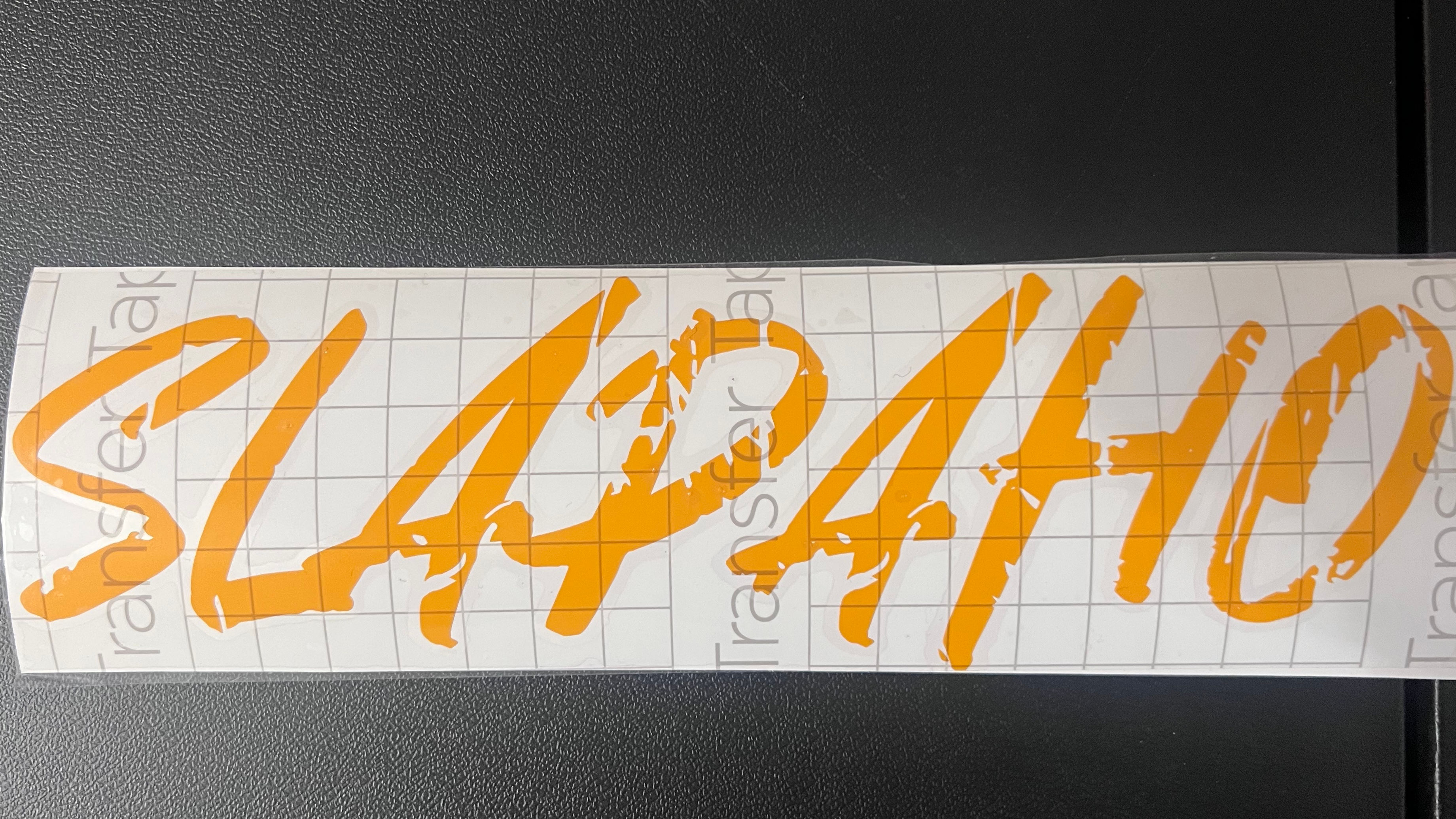 12 inch car decal (yellow) 