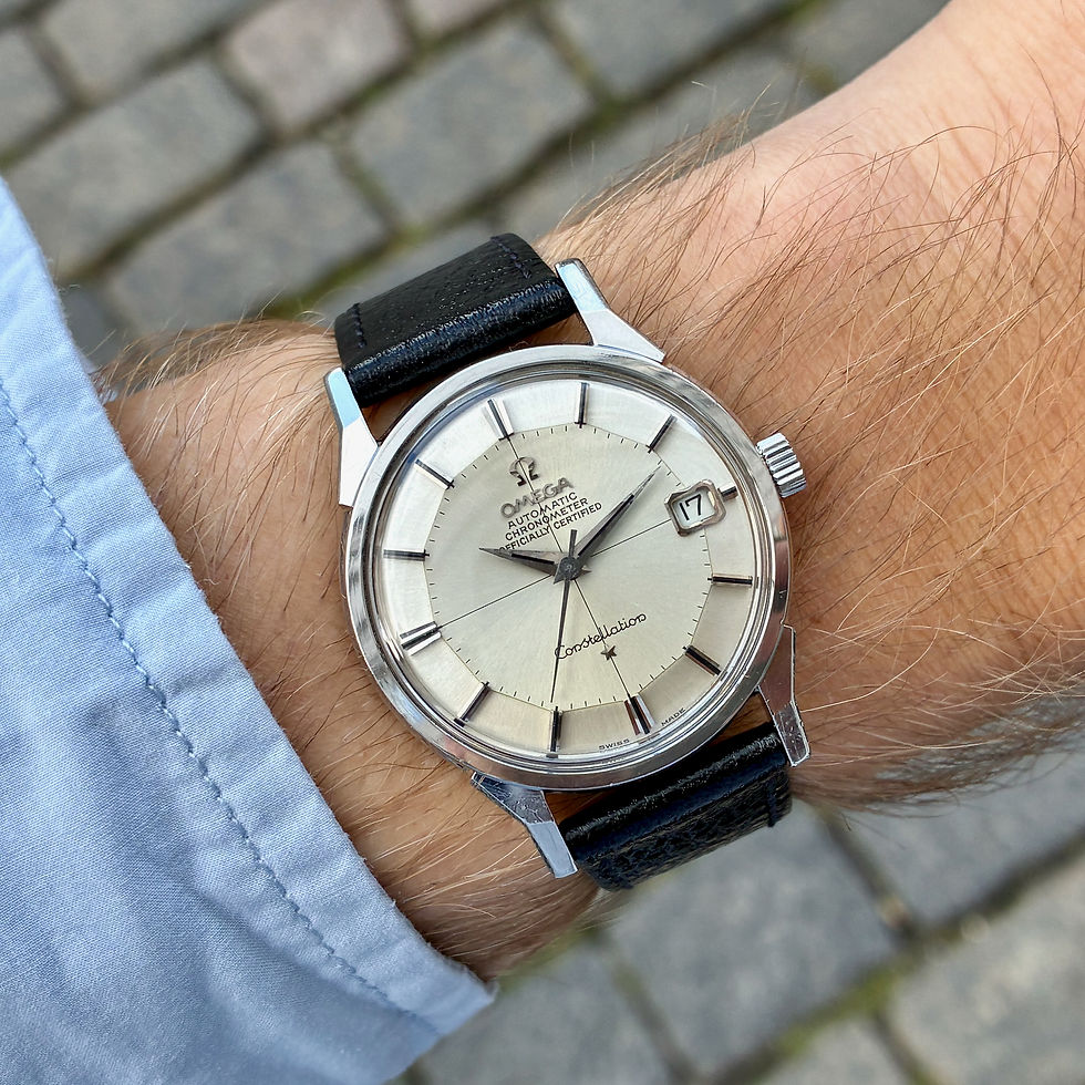 Miniaturebillede: Vintage Omega Constellation Pie Pan Dog Legs