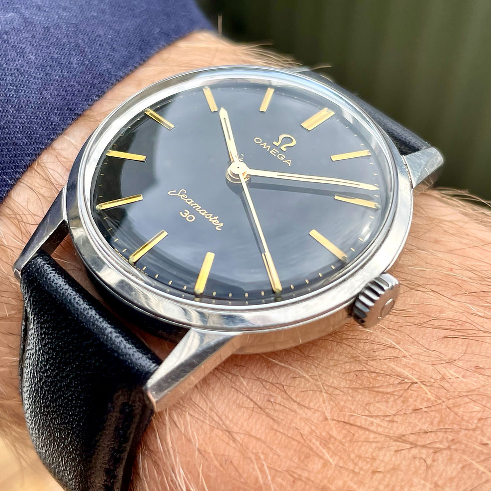 Thumbnail: Omega Seamaster Black Dial