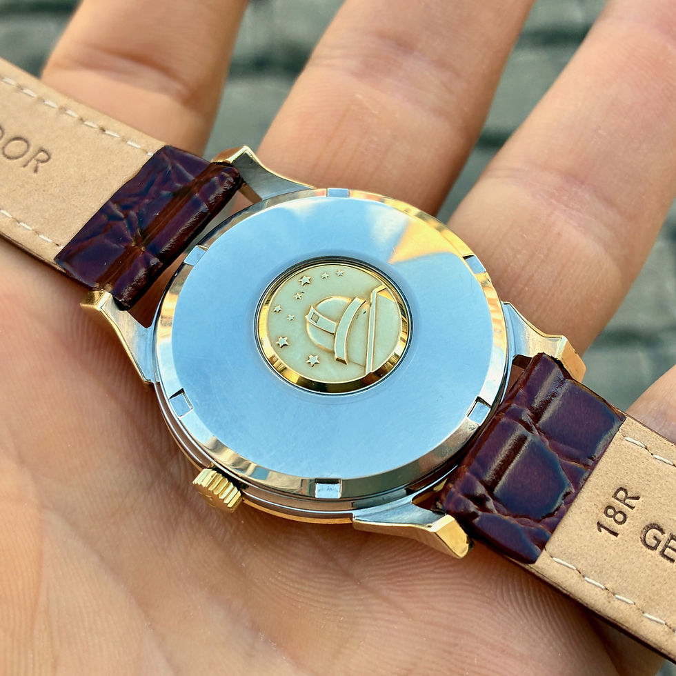 Miniaturebillede: Omega Constellation Pie Pan Dog Legs -Usædvanlig flot stand