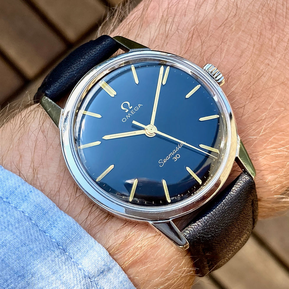 Thumbnail: Omega Seamaster Black Dial
