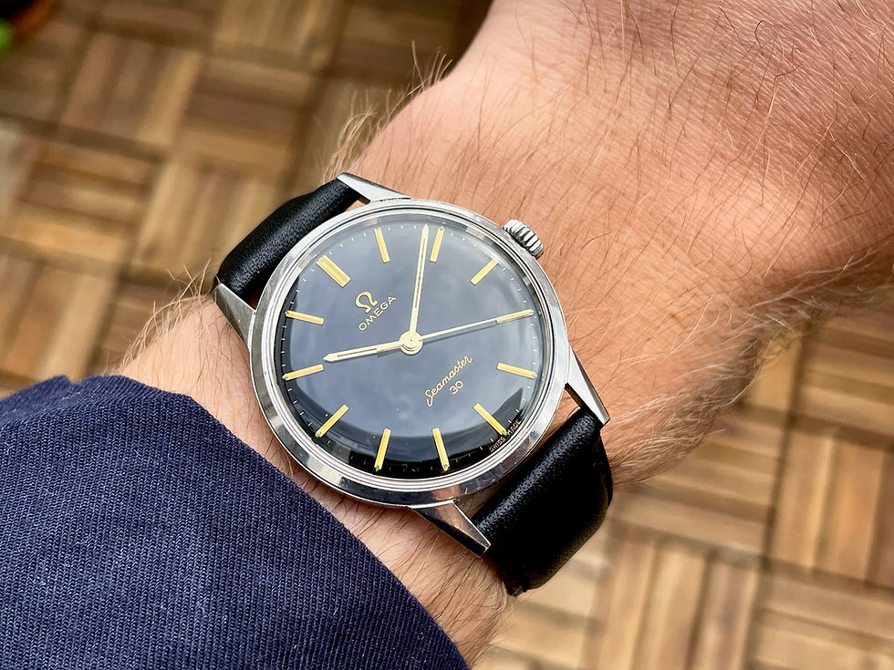 Thumbnail: Omega Seamaster Black Dial