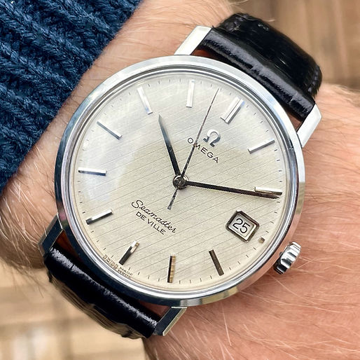 時計 Omega Seamaster DE VILLE / linen dial Omega Seamaster De Ville Date Linen Dial | Cph Vintage Watches