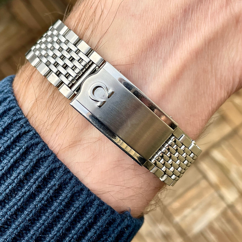 Miniaturebillede: Omega Seamaster De Ville Automatic m. Beads of Rice-lænke