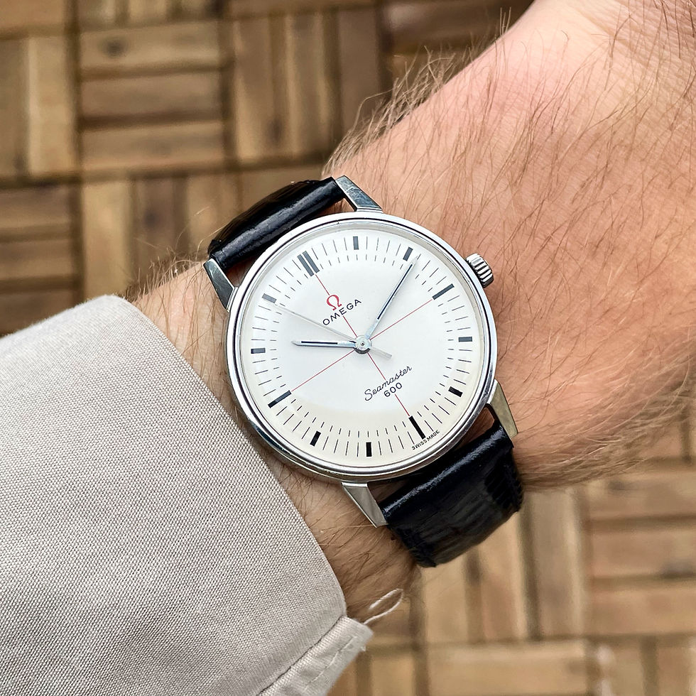 Miniaturebillede: Sjælden Omega Seamaster 600 White Technical Dial
