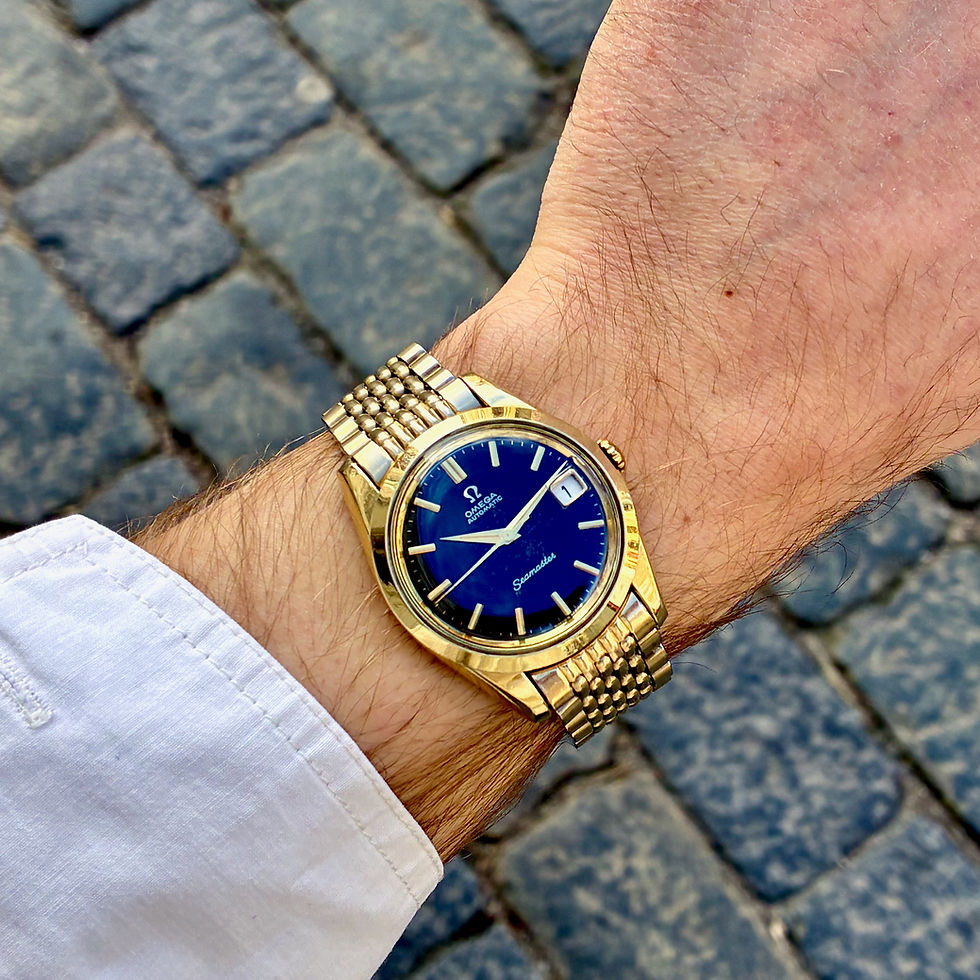 Miniaturebillede: Omega Seamaster Automatic Black Dial + BoR-lænke