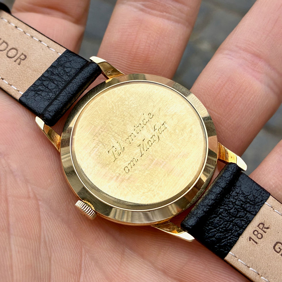 Miniaturebillede: Usædvanlig Omega Trésor 18K