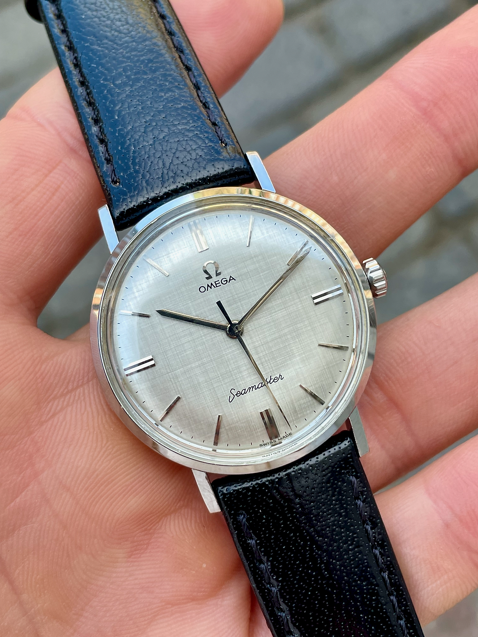 Miniaturebillede: Omega Seamaster Pre De Ville Linen Dial