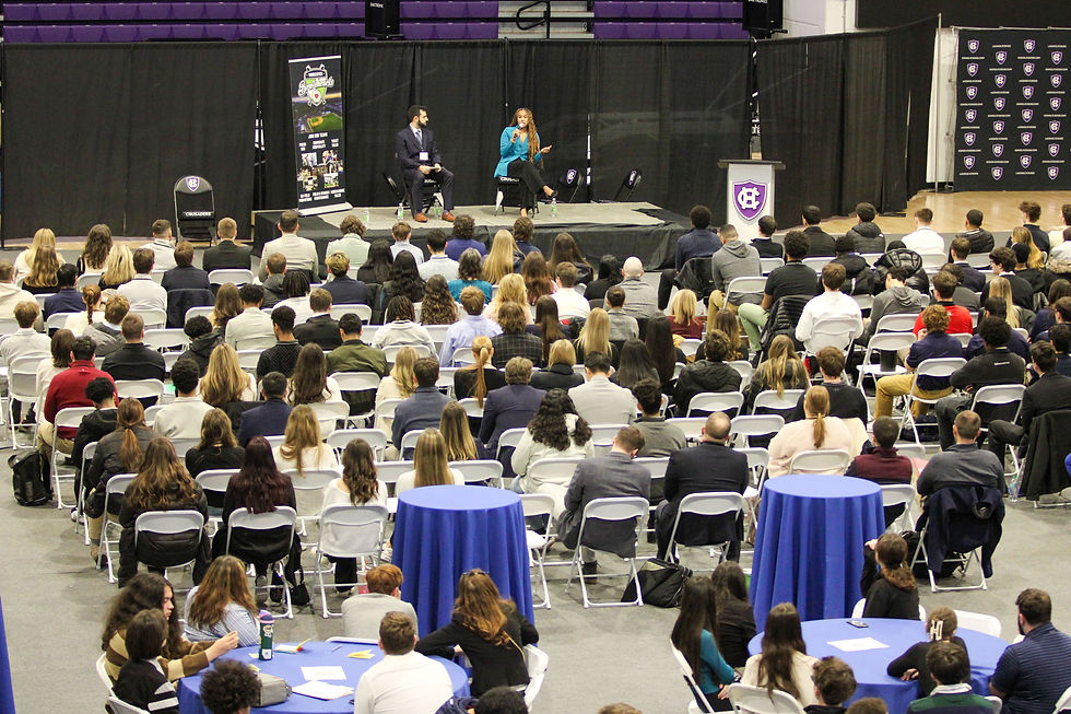 ESPN Senior Director of Development Kati Fernandez Addresses the Crowd at the 2025 New England Sports Summit