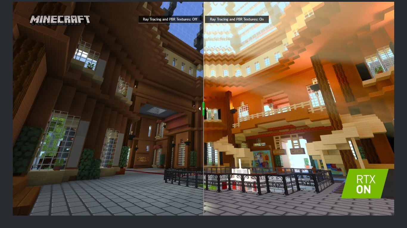 Minecraft 也要有光追版 更美的画面 让你体验更真实的方块世界 Minecraft 也要有光追版 更美的画面 让你体验更真实的方块世界