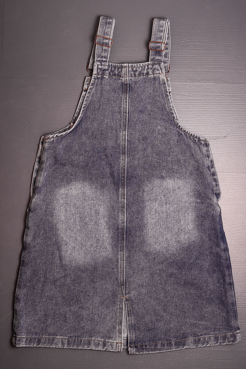 Thumbnail: Girl's Blakely Denim Overall Dress