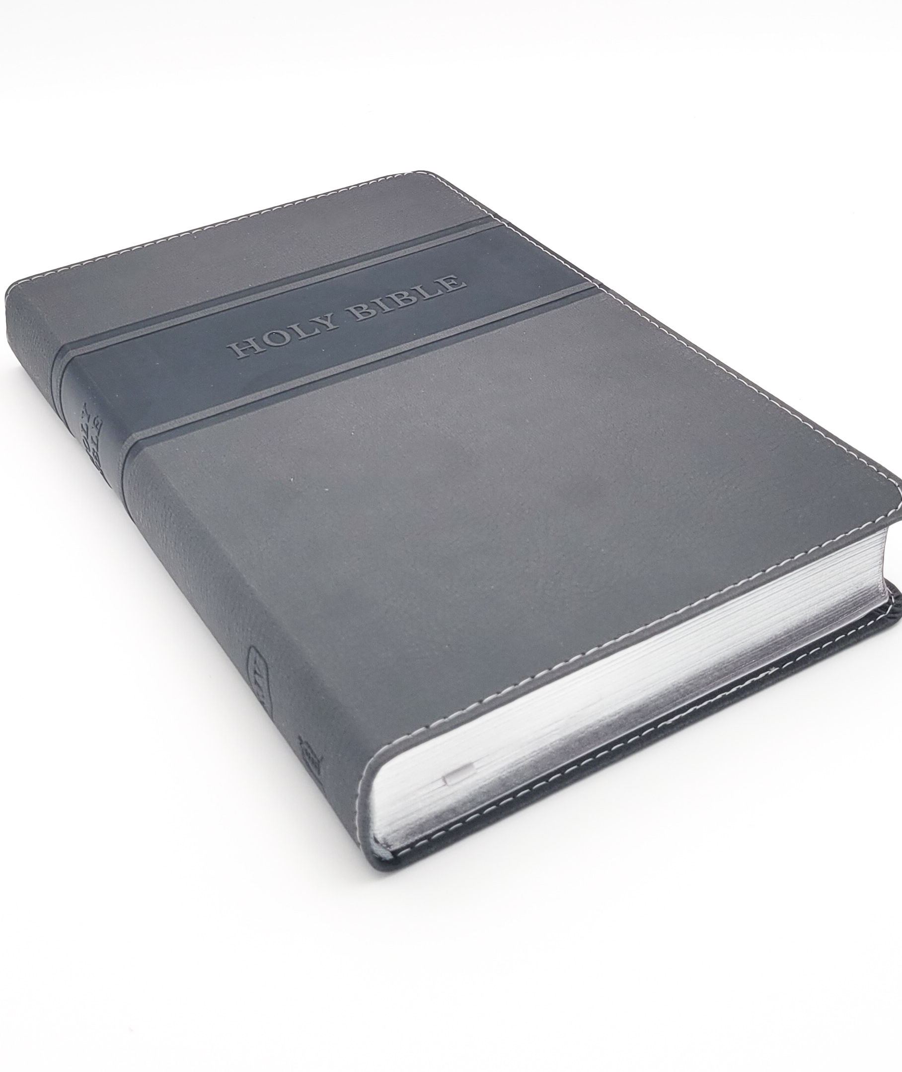 Kjv Deluxe Gift Bible (Comfort Print)-Gray Leathersoft