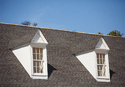 House with shingle roof