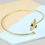 Thumbnail: Lisa Angel Bumblebee Open Bangle in Gold