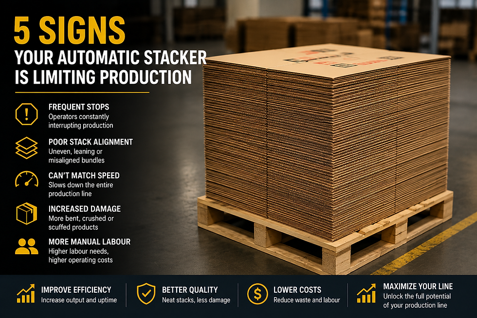5 Signs Your Automatic Stacker Is Limiting Production