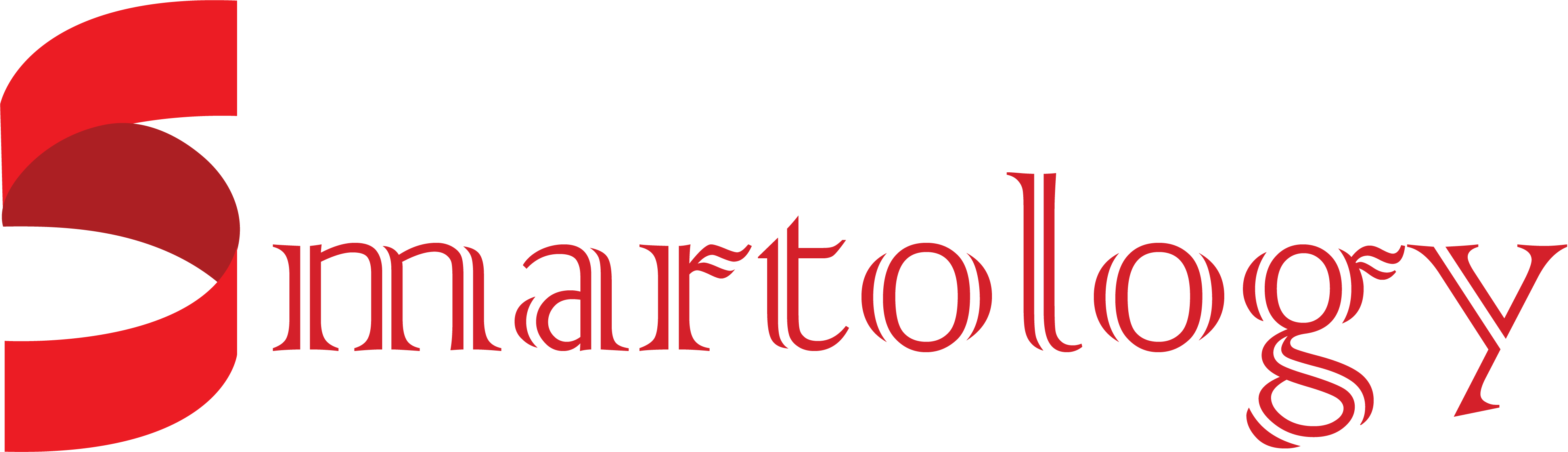 Smartology company logo featuring stylized lettering and smart technology iconography