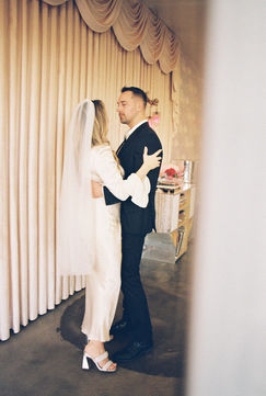 Las Vegas elopement film photographer brazen honey films captures timeless elopement at the sure thing chapel.