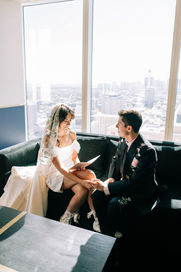 Las Vegas wedding photographer brazen honey films captures an epic elopement at the sure thing chapel.