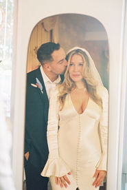 Las Vegas elopement film photographer brazen honey films captures timeless elopement at the sure thing chapel.