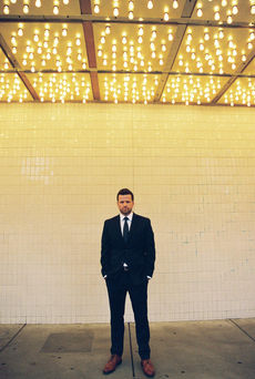 Las Vegas Vow Renewal at the Little White wedding chapel captured on 35mm film by elopement photographers brazen honey films. Downtown Vegas neon lights elopement photos. Kitsch wedding inspiration