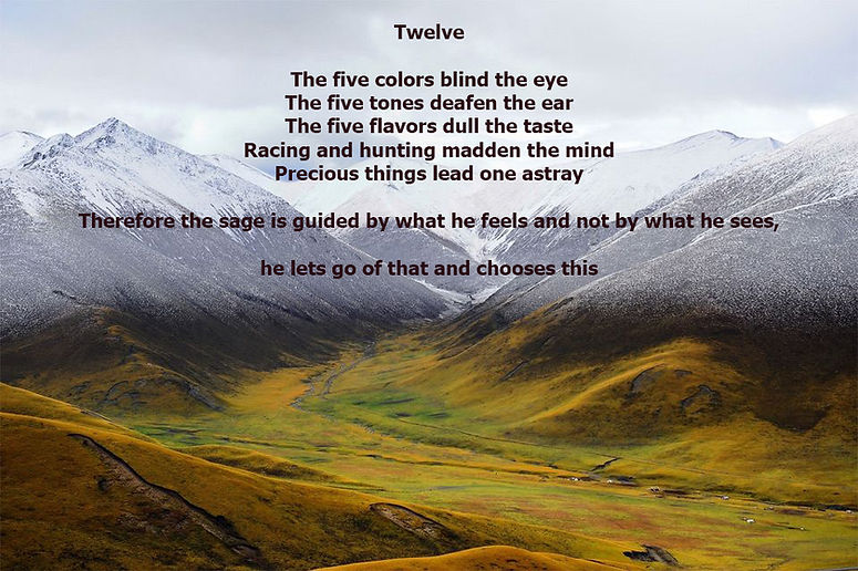 Acupunctuur Suwen_Tao Te Ching_chapter 12