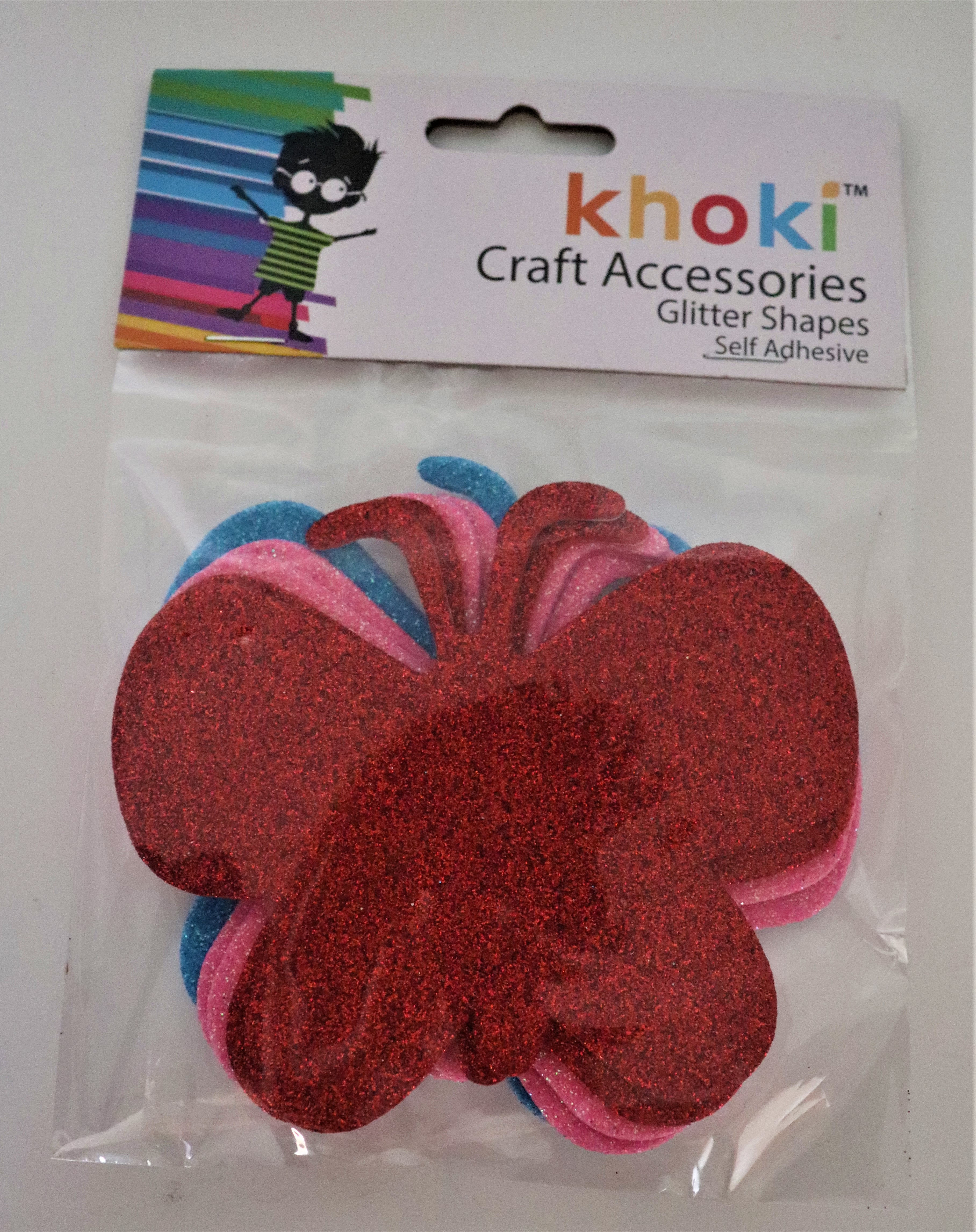 Khoki Glitter Shapes Butterfly